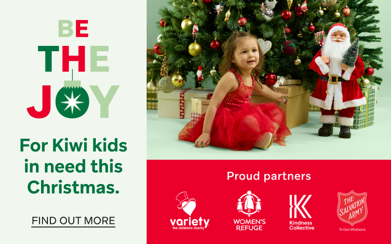 Be the Joy - for Kiwi kids in need this Christmas 