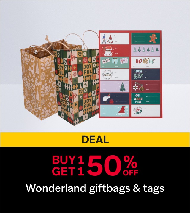 Black Friday - Wonderland Christmas Giftbags & Tags 