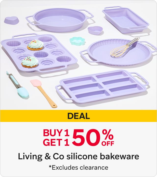 Buy 1 get 1 50% Off Living & Co Silicone bakeware 