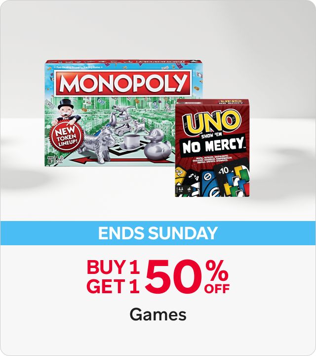 Buy 1 get 1 50% off Games