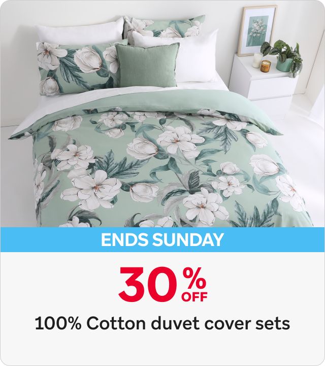 30% Off Cotton Duvet Cover Sets 