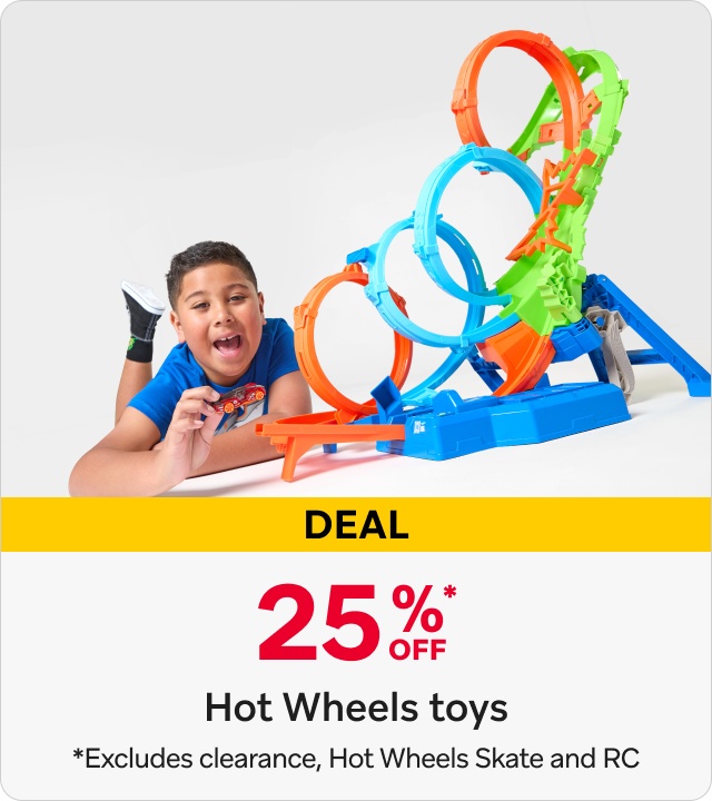 25% off Hot Wheels Toys*