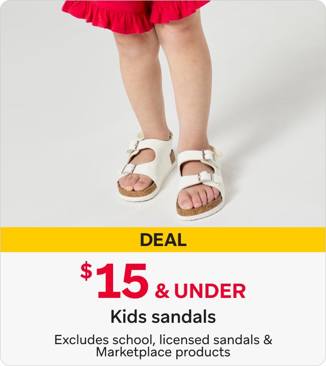 $15 & Under Kids Sandals