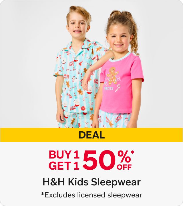 Buy 1 Get 1 50% Off H&H Kids Sleepwear