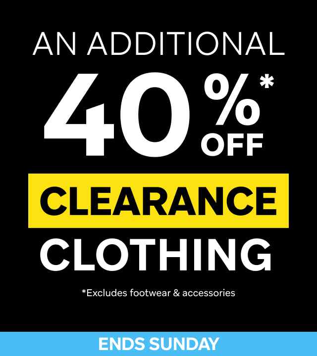 An Additional 40% Off Clearance Clothing