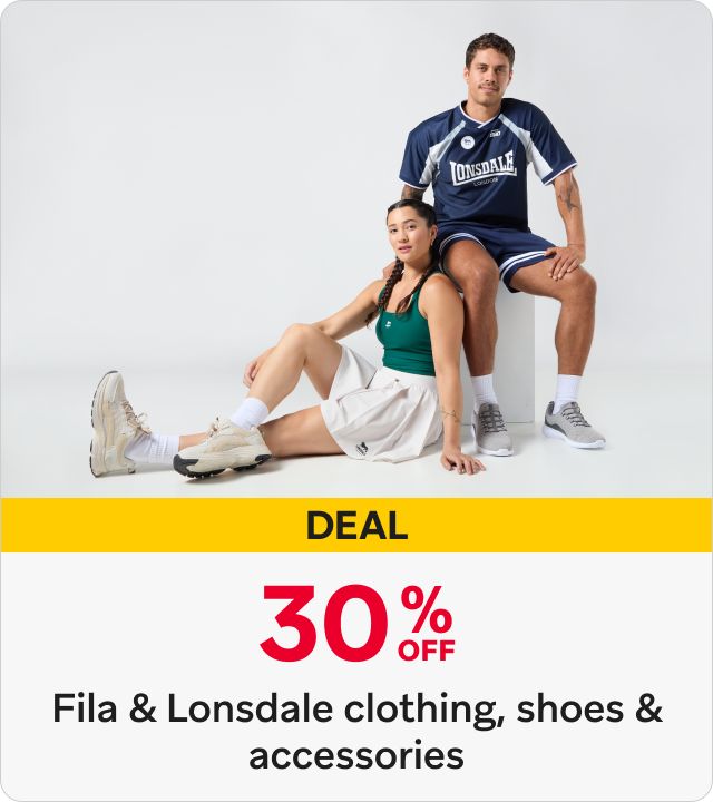 30% off Fila & Lonsdale clothing, shoes & accessories