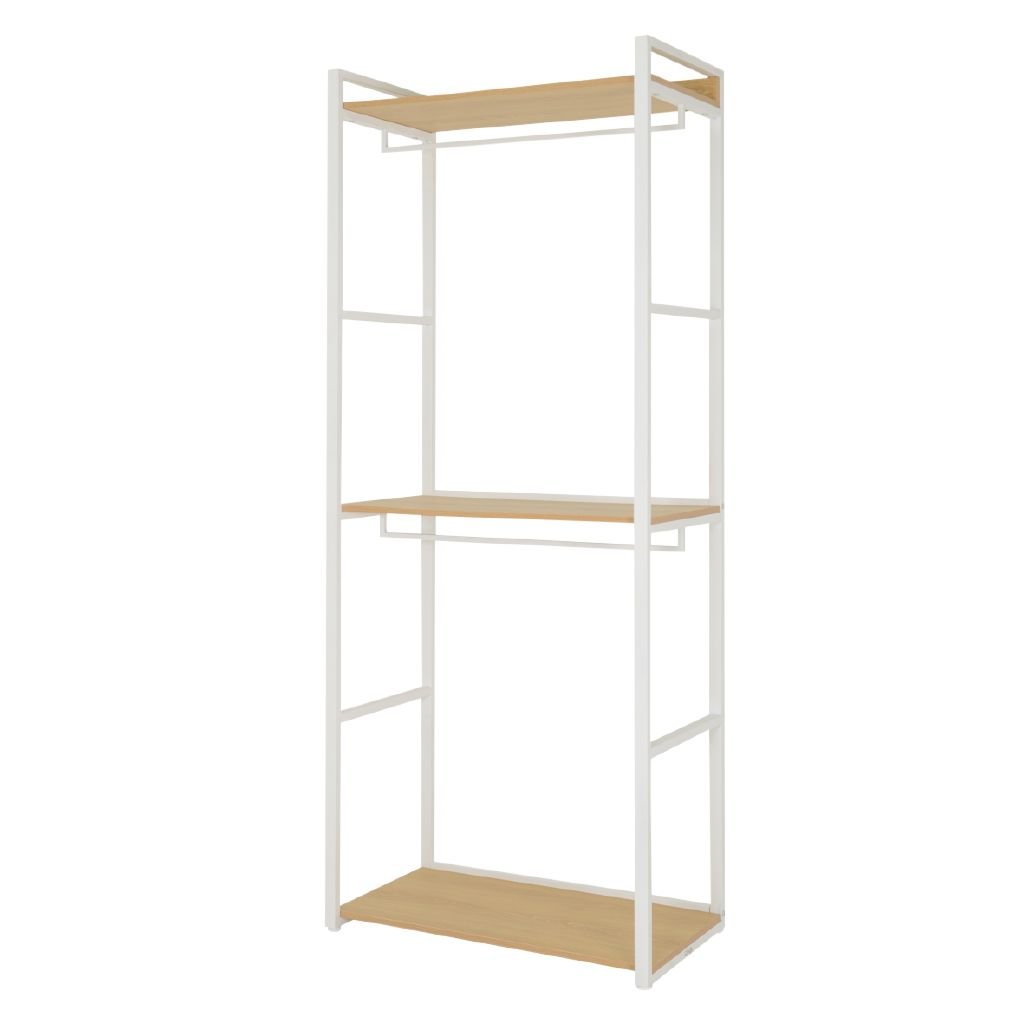 Living & Co Ava Modular Wardrobe with 2 Tier Rails