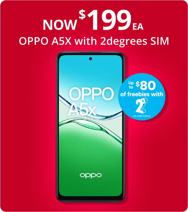 Oppo A5X with 2degrees SIM