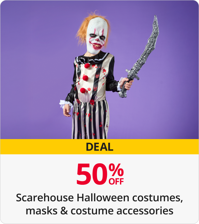 50% Off Scarehouse Halloween costumes 
