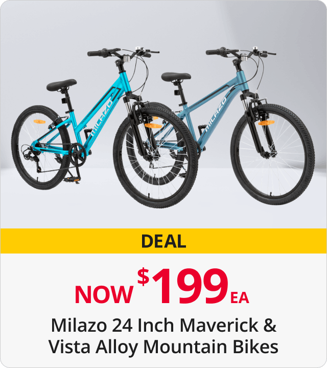 Milazo 24 inch maverick & vista alloy mountain bikes