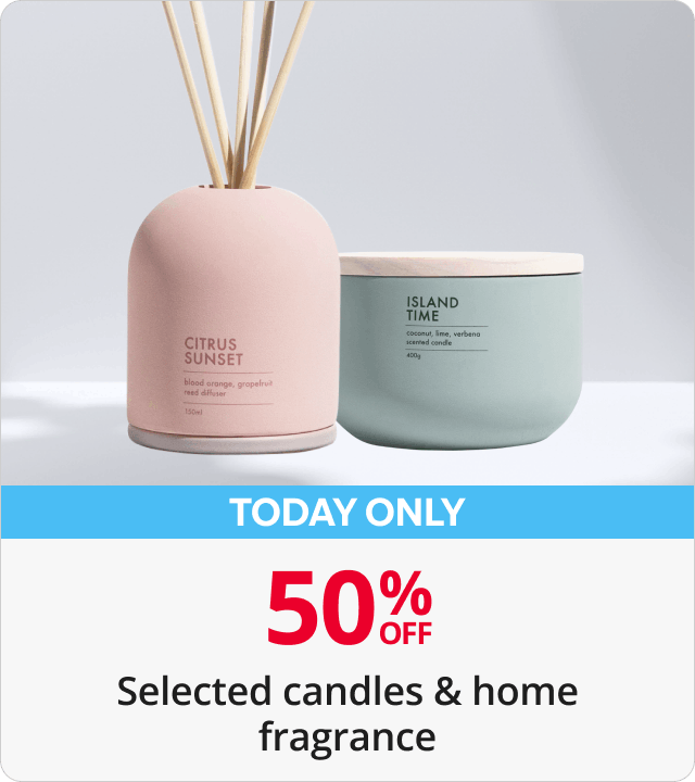 50% Off selected candles and home fragrance 