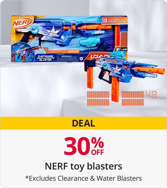 30% Off Nerf Blasters 