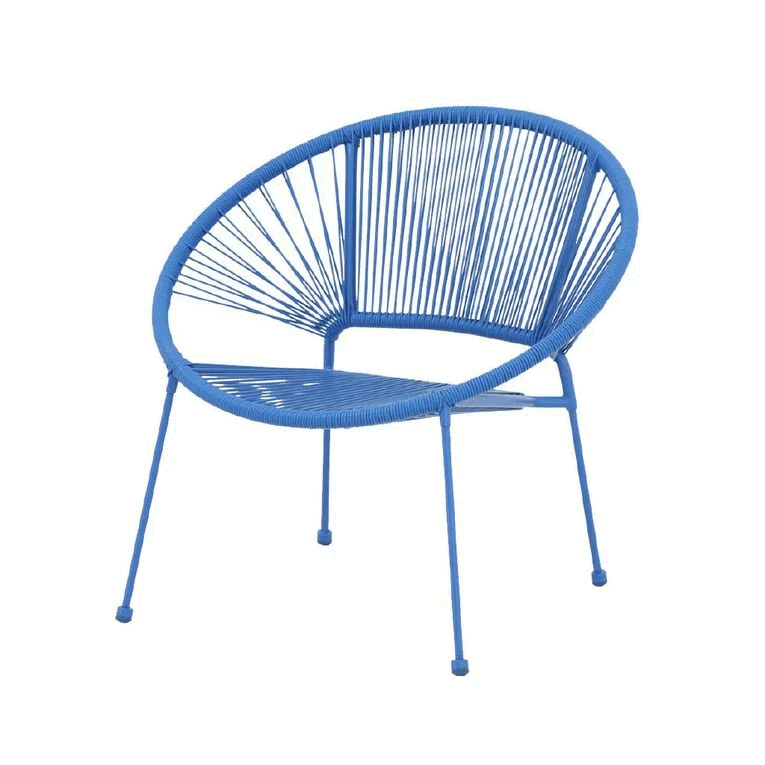 Living & Co Acapulco Chair Blue $49