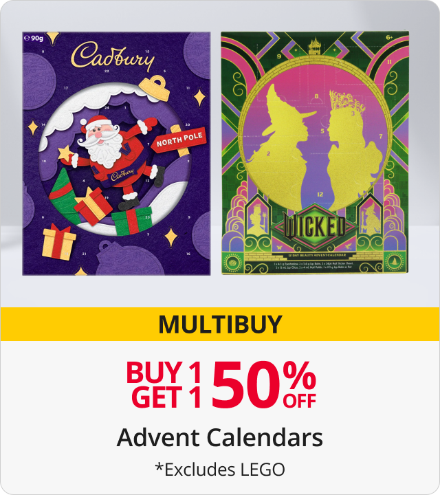 Buy 1 get 1 50% Off Advent Calendars 