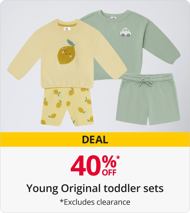 40% Off Young Original toddler sets 