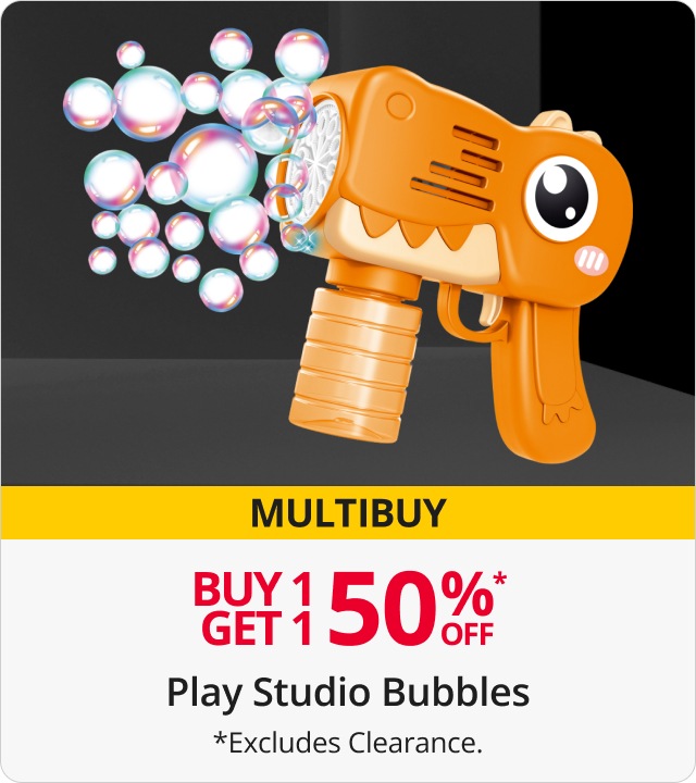 Buy 1 get 1 50% off play studio bubbles 