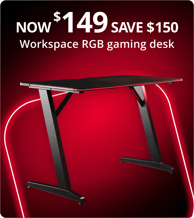 Black Friday - Workspace RGB gaming desk 
