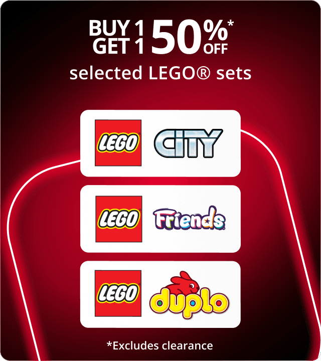 Black Friday - Buy 1 get 1 50% Off Selected LEGO 