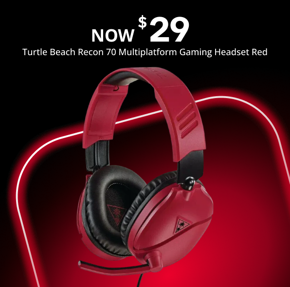 Turtle Beach Recon 70 Multiplatform Gaming Headset Red