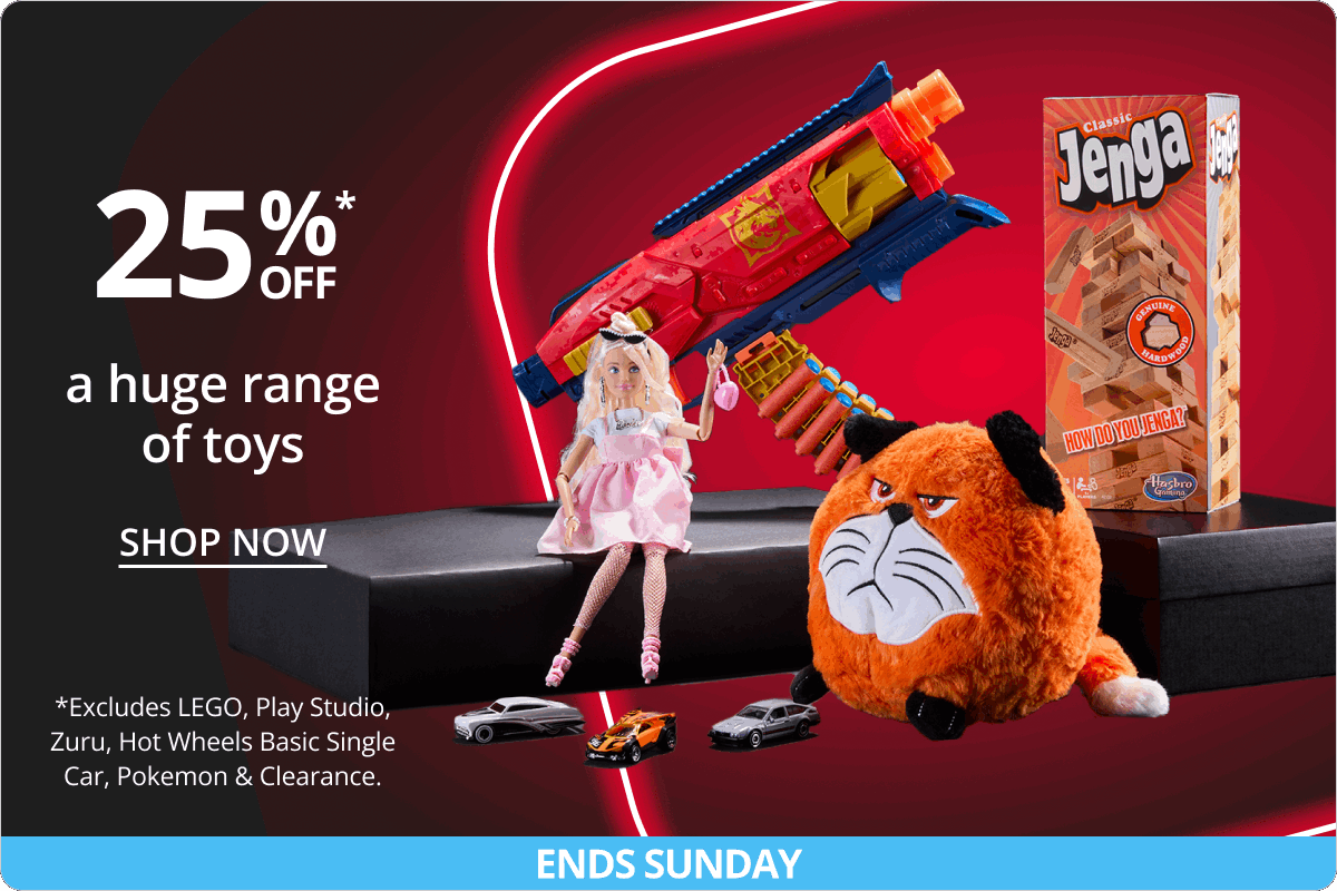 25% Off a Huge Range of Toys (Ends Sunday) 