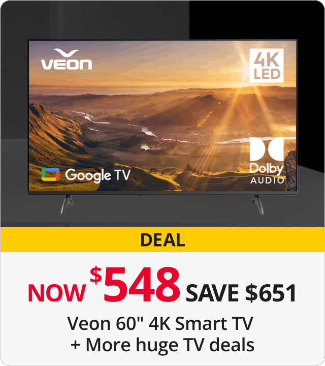 Veon 60" 4K Smart TV + More huge tv deals 