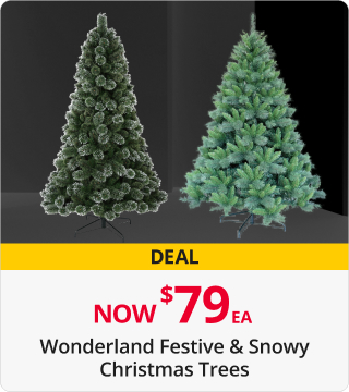 50% off Wonderland festive & snowy Christmas Trees