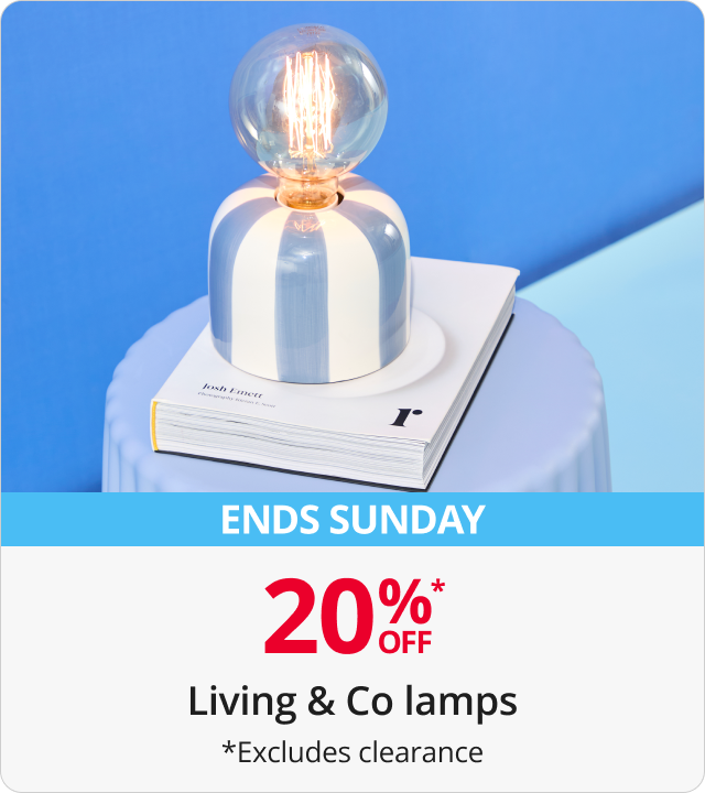 20% Off Living & Co Lamps 