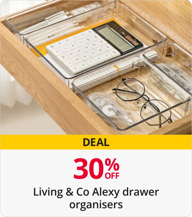 30% Off Alexy Drawer Organisers 