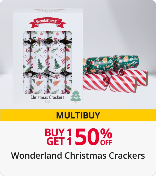 Buy 1 get 1 50% Off Wonderland Christmas Crackers