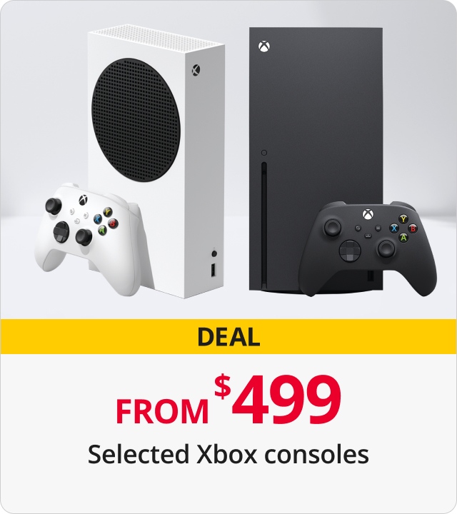 Deals on selected Xbox consoles 