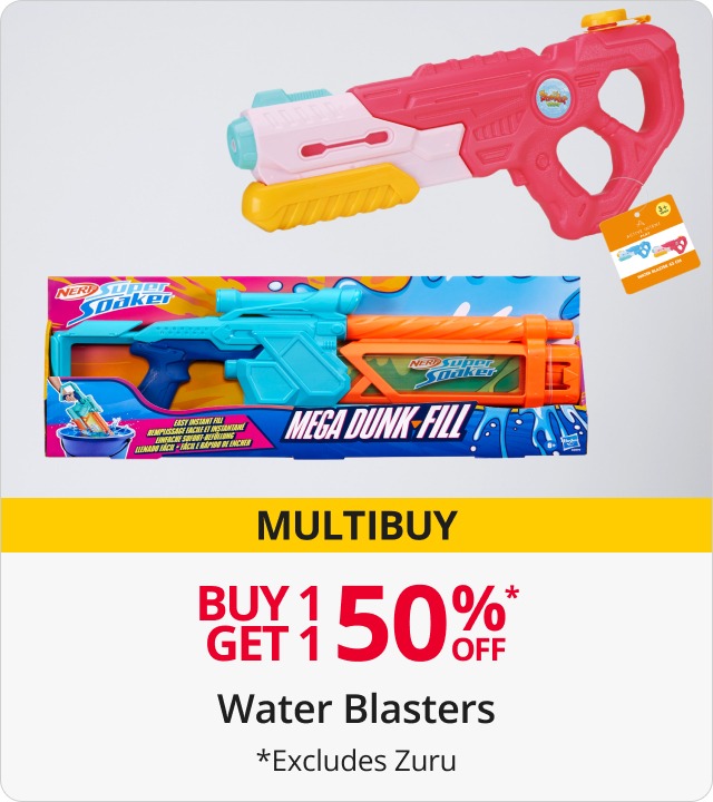 Buy 1 get 1 50% Off Water Blasters 