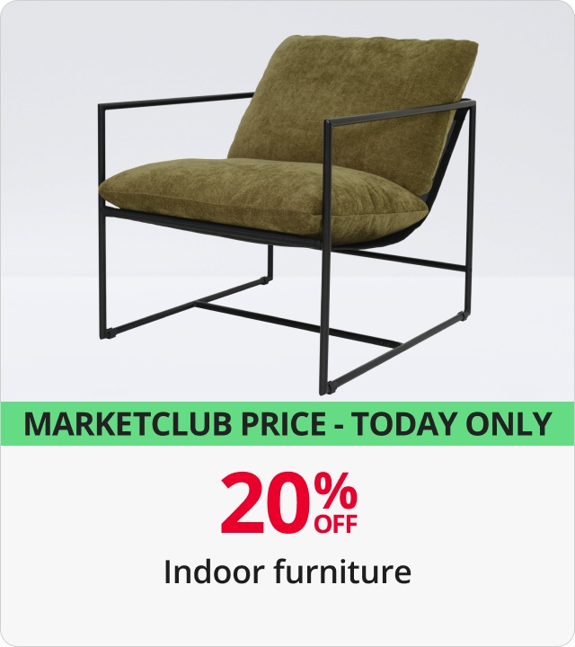 Indoor Furniture 20% off for MarketClub members 