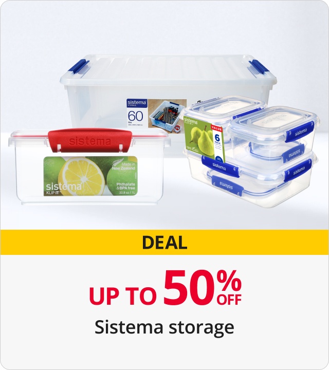 Up to 50% Off Sistema Storage 