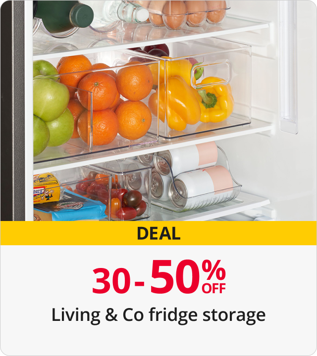 30-50% Off Living & Co fridge storage 