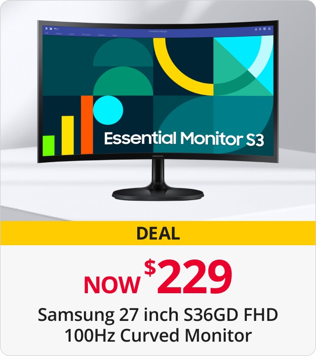 Samsung 27 inch S36GD FHD Curved Monitor 