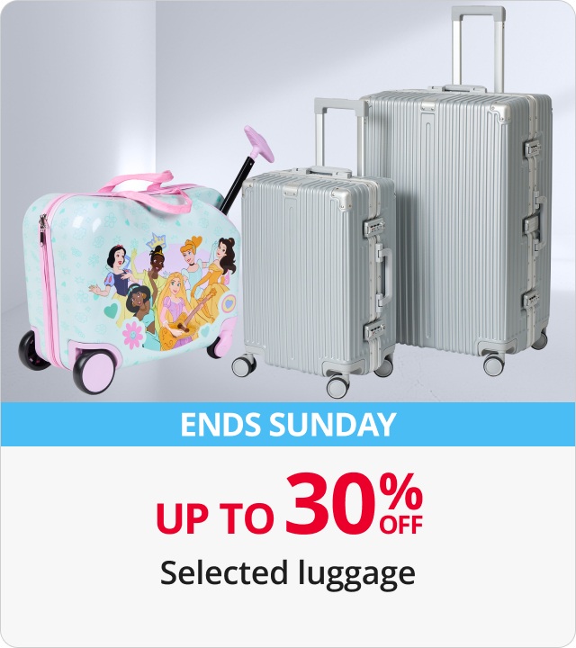 Up to 30% Off Selected Luggage 