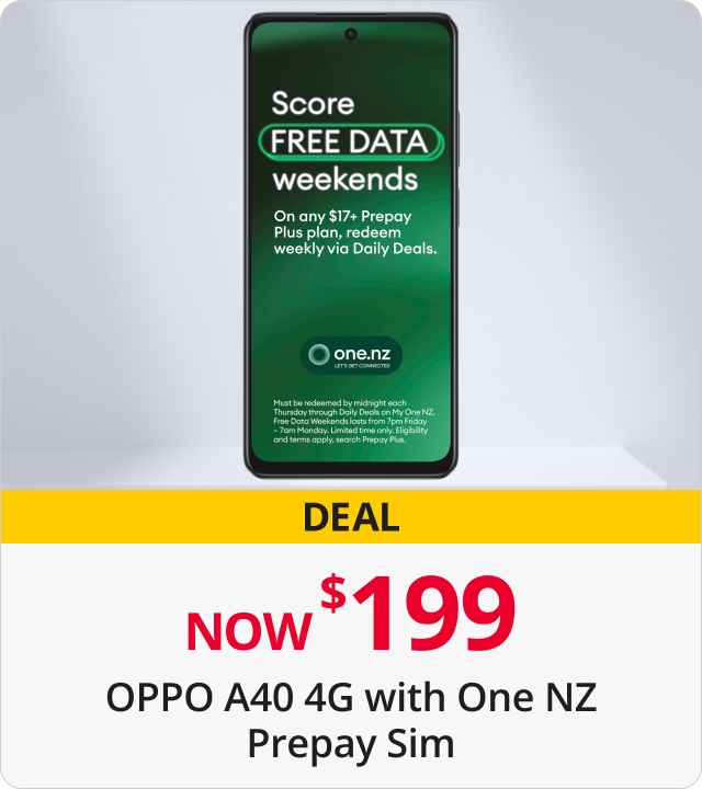 Oppo A40 4G with One NZ Prepay Sim 