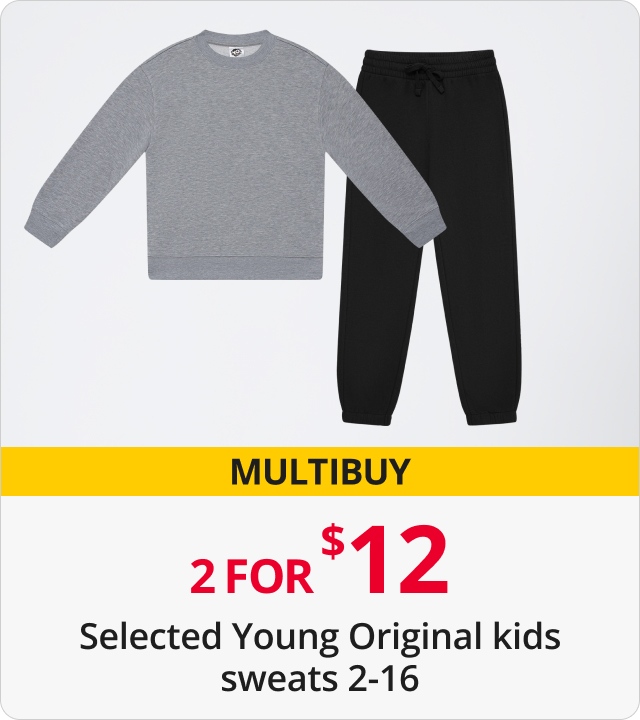2 for $12 Selected Young Original Kids Sweats 