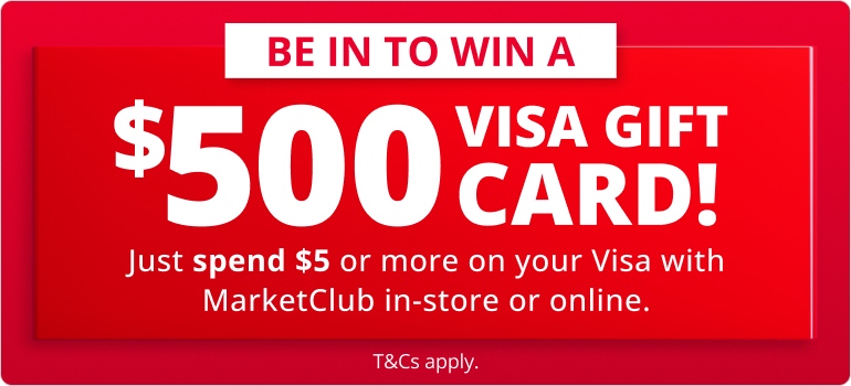 Be In to Win a $500 Visa Gift Card with MarketClub 