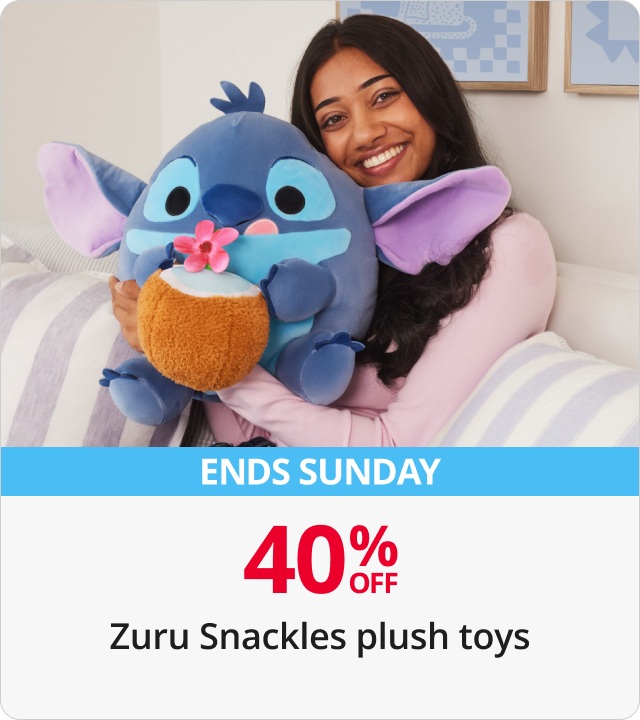 40% Off Zuru Snackles Plush Toys 