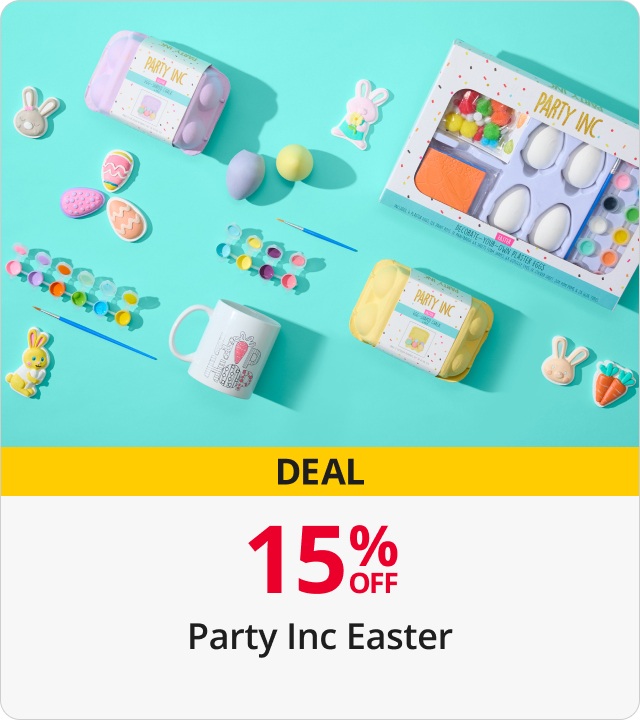 15% Off Party Inc Easter 