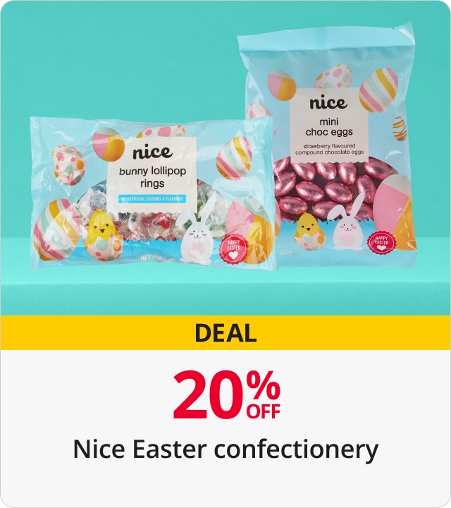 20% Off Nice Easter Confectionery 