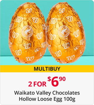 2 for $6.90 Waikato Valley Chocolates Hollow Loose Eggs