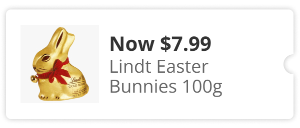 Lindt Easter Bunnies Now $7.99ea 