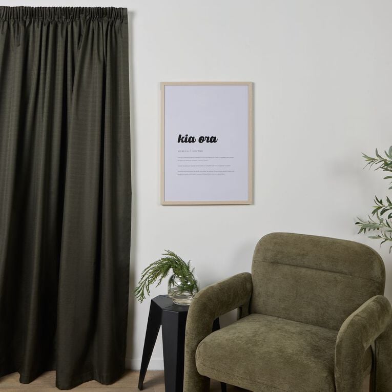 Living & Co Eden Curtains Green 150-230cm Wide/205cm Drop