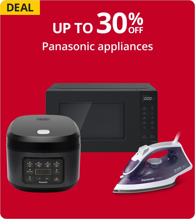 up to 30% Off Panasonic Appliances 