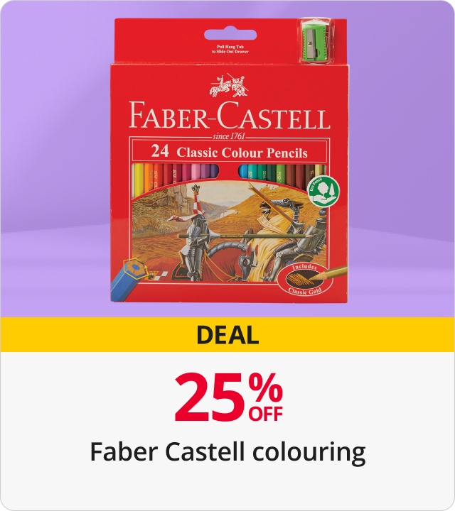 25% Off Faber Castell Colouring 
