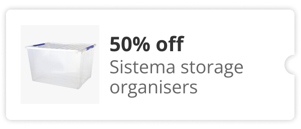 50% Off Sistema Storage Organisers 