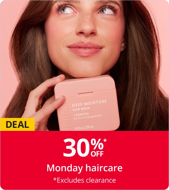 30% off Monday haircare