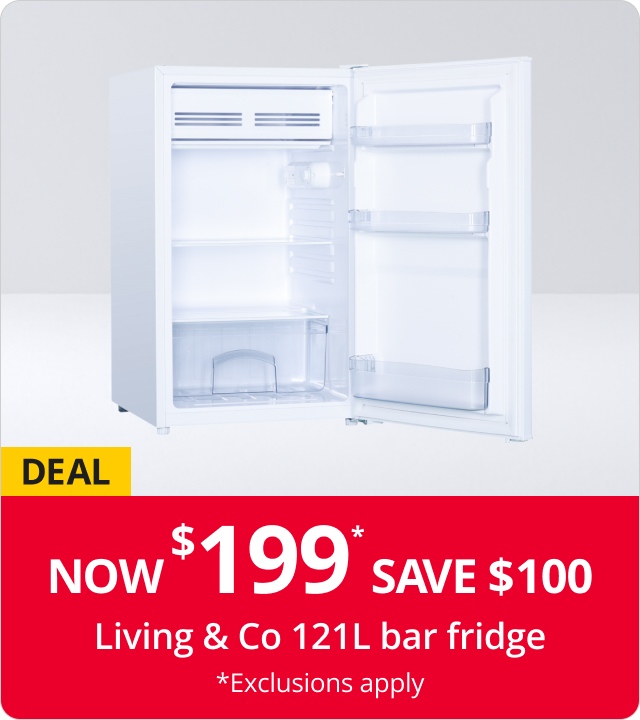Living & Co 121L bar fridge